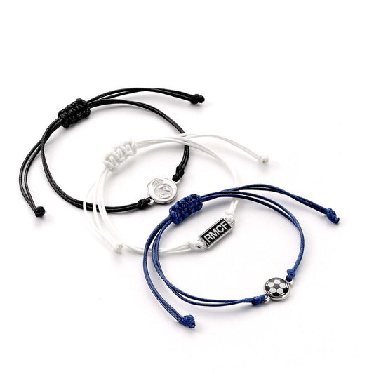 Juego de 3 pulseras de la amistad del Real Madrid