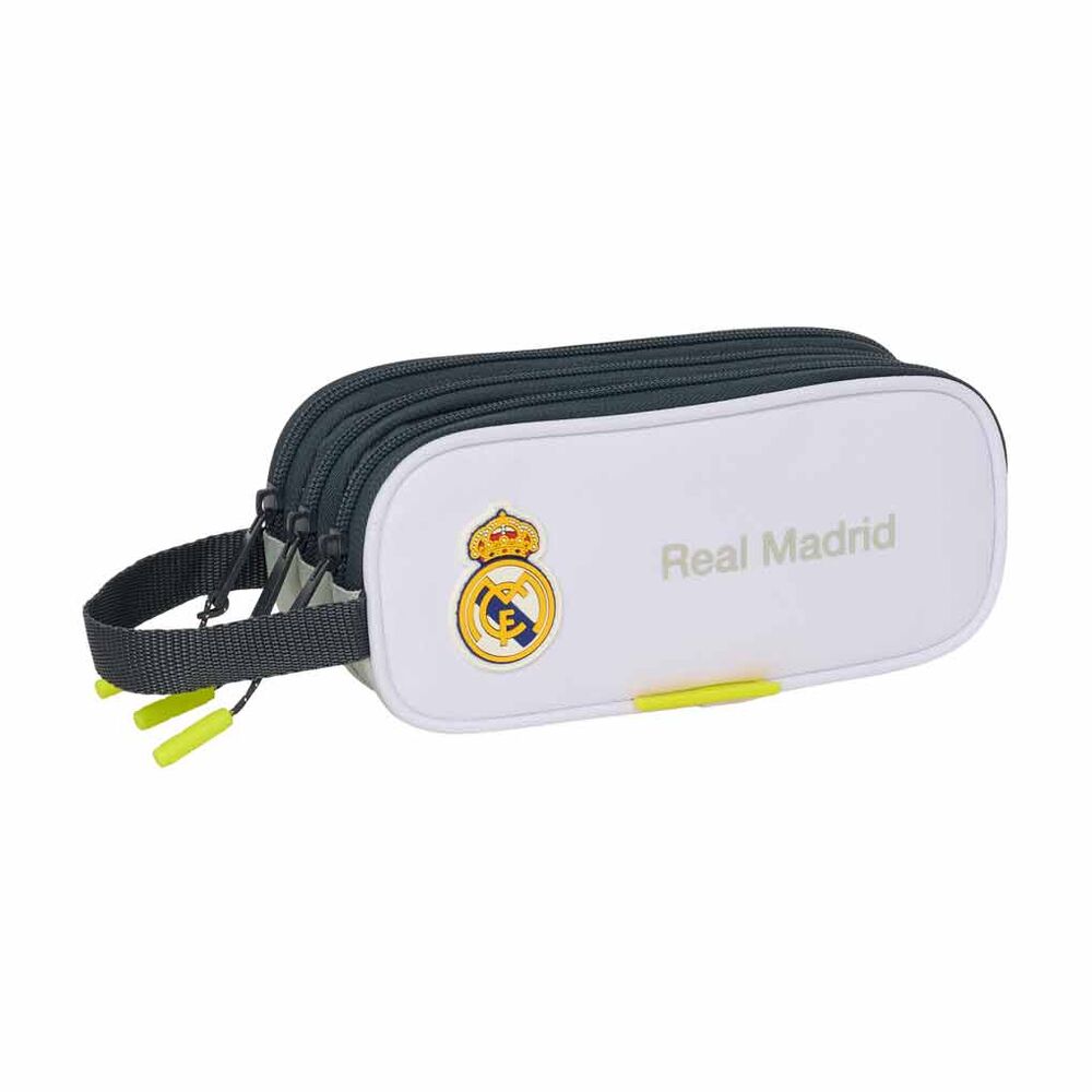 real madrid 25 26 triple pencil case