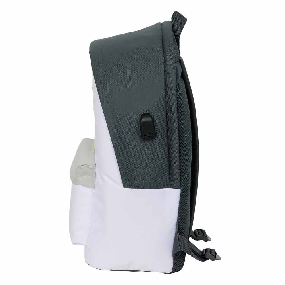 Zaino per laptop Real Madrid + USB (25/26 44 cm)