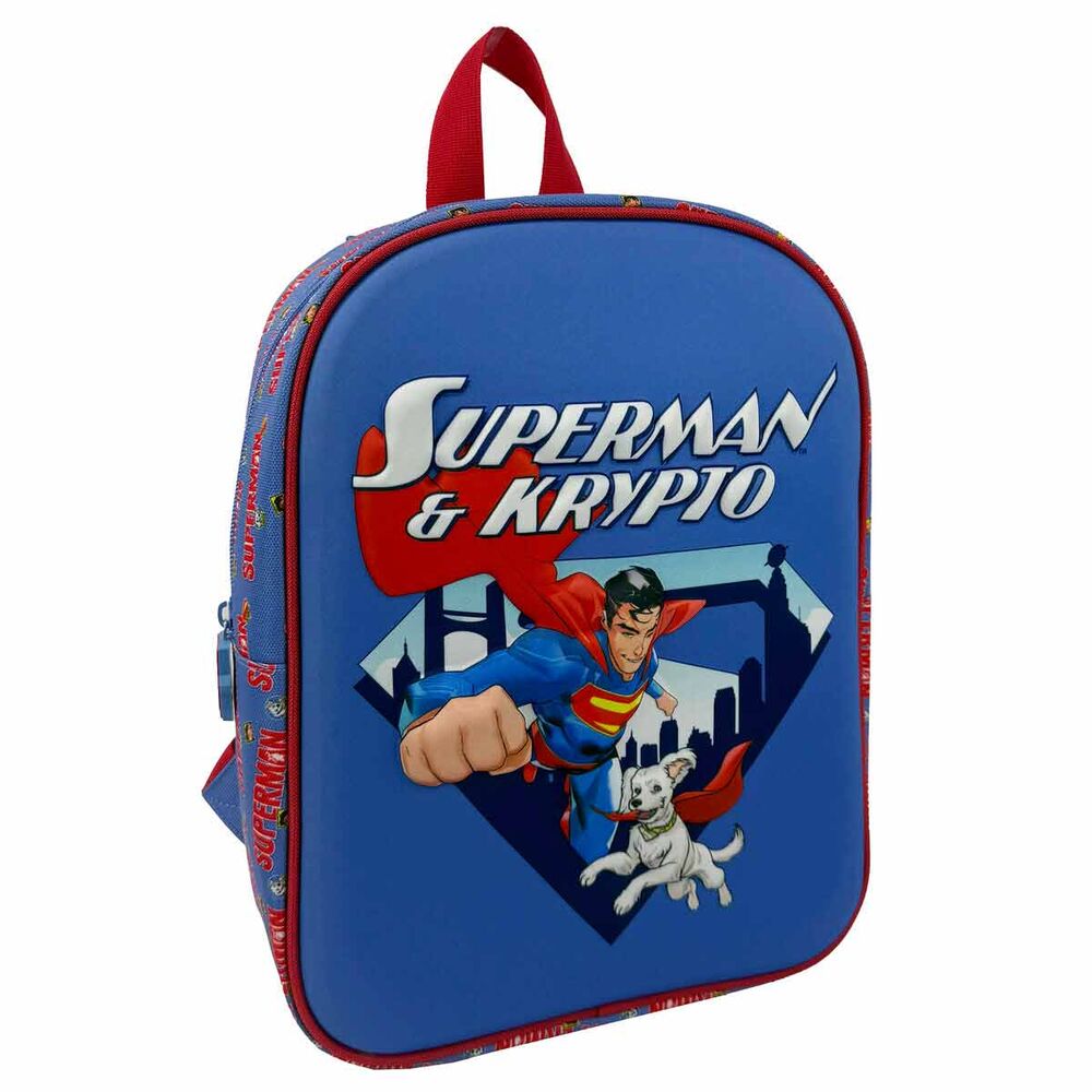 3d krypto & superman dc comics backpack 30cm