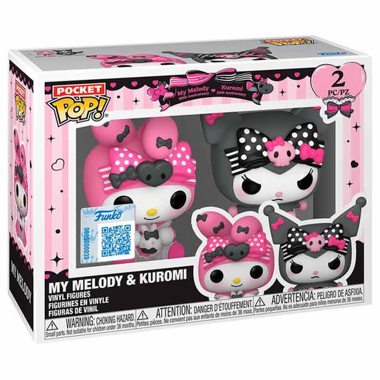 blister 2 figures pocket pop my melody & kuromi exclusive