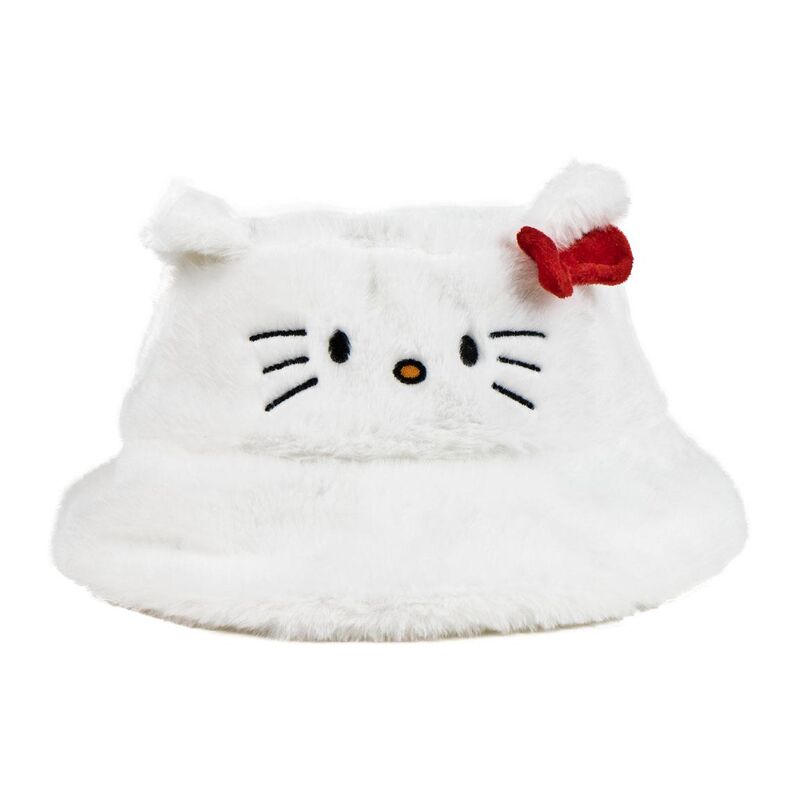 hello kitty fur fisherman hat