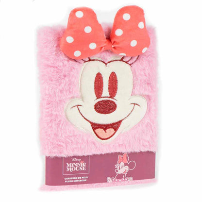 minnie mouse plush notebook