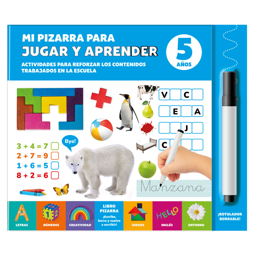 my board for playing and learning 5 years old spanish