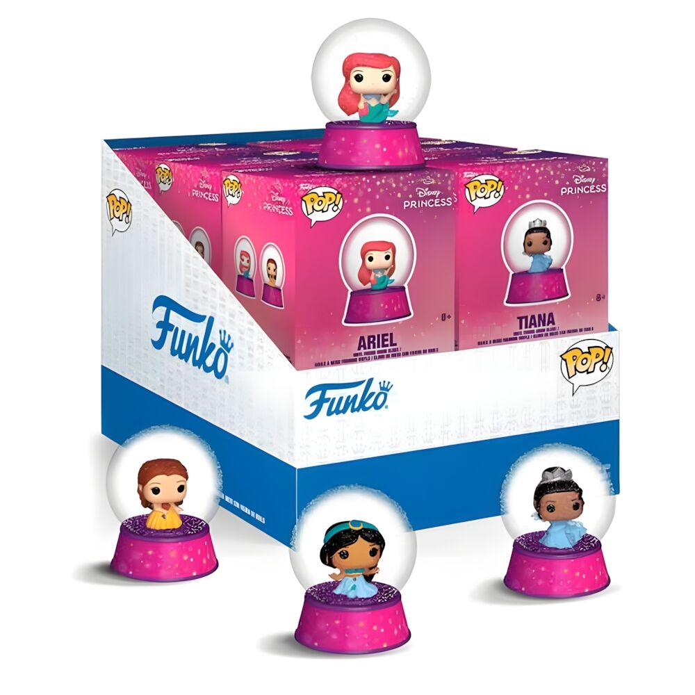 mystery figure mini snow globe disney princesses assorted