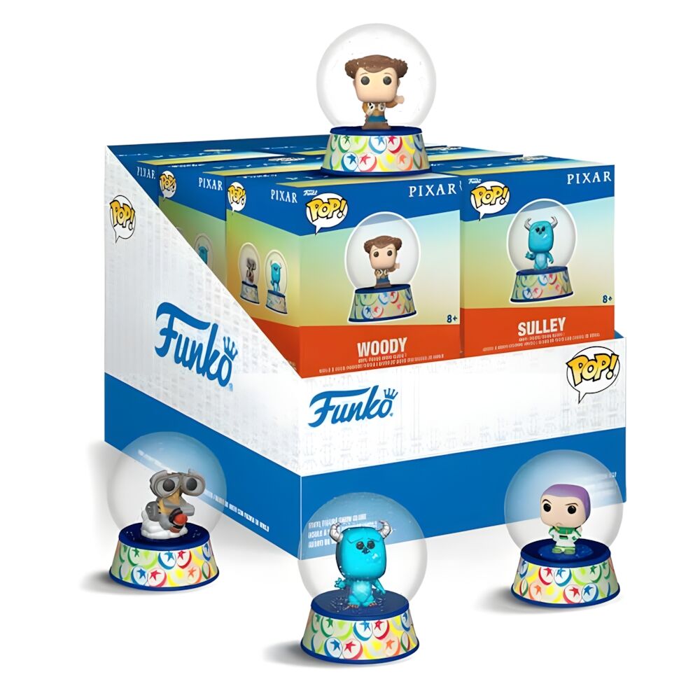 disney pixar mystery mini snow globe figure assortment