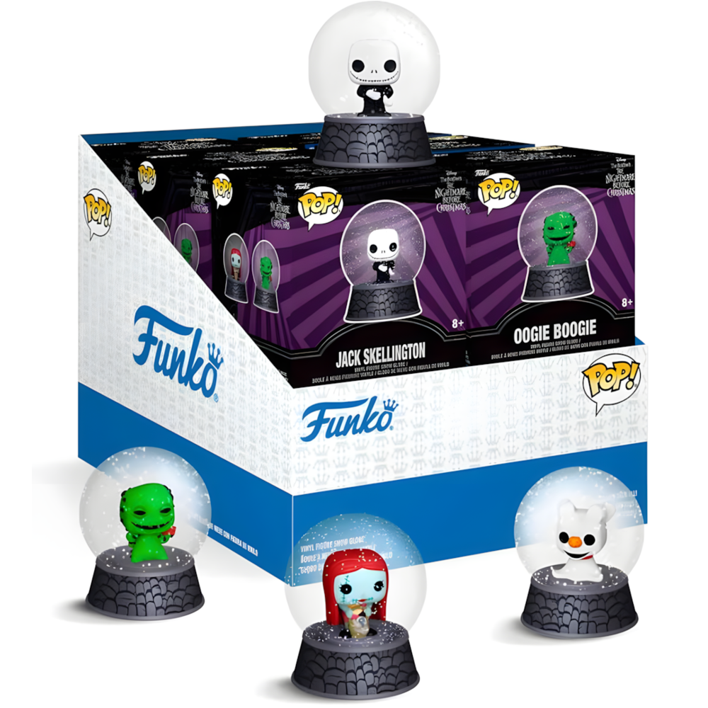 mystery figure mini snow globe disney nightmare before christmas assorted