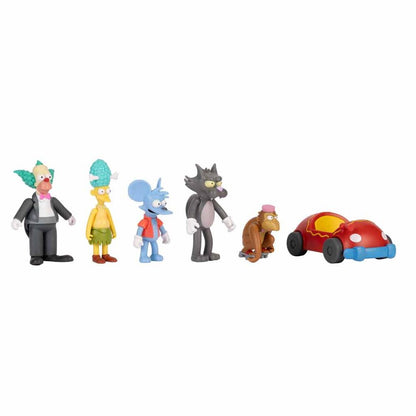 Blister pack of 6 Simpsons figures, 7cm