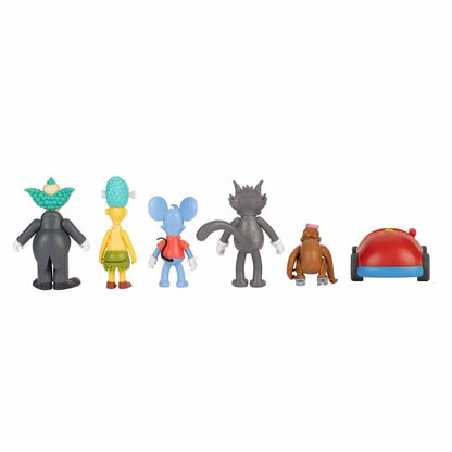 Blister pack of 6 Simpsons figures, 7cm