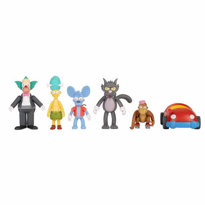 Blister pack of 6 Simpsons figures, 7cm