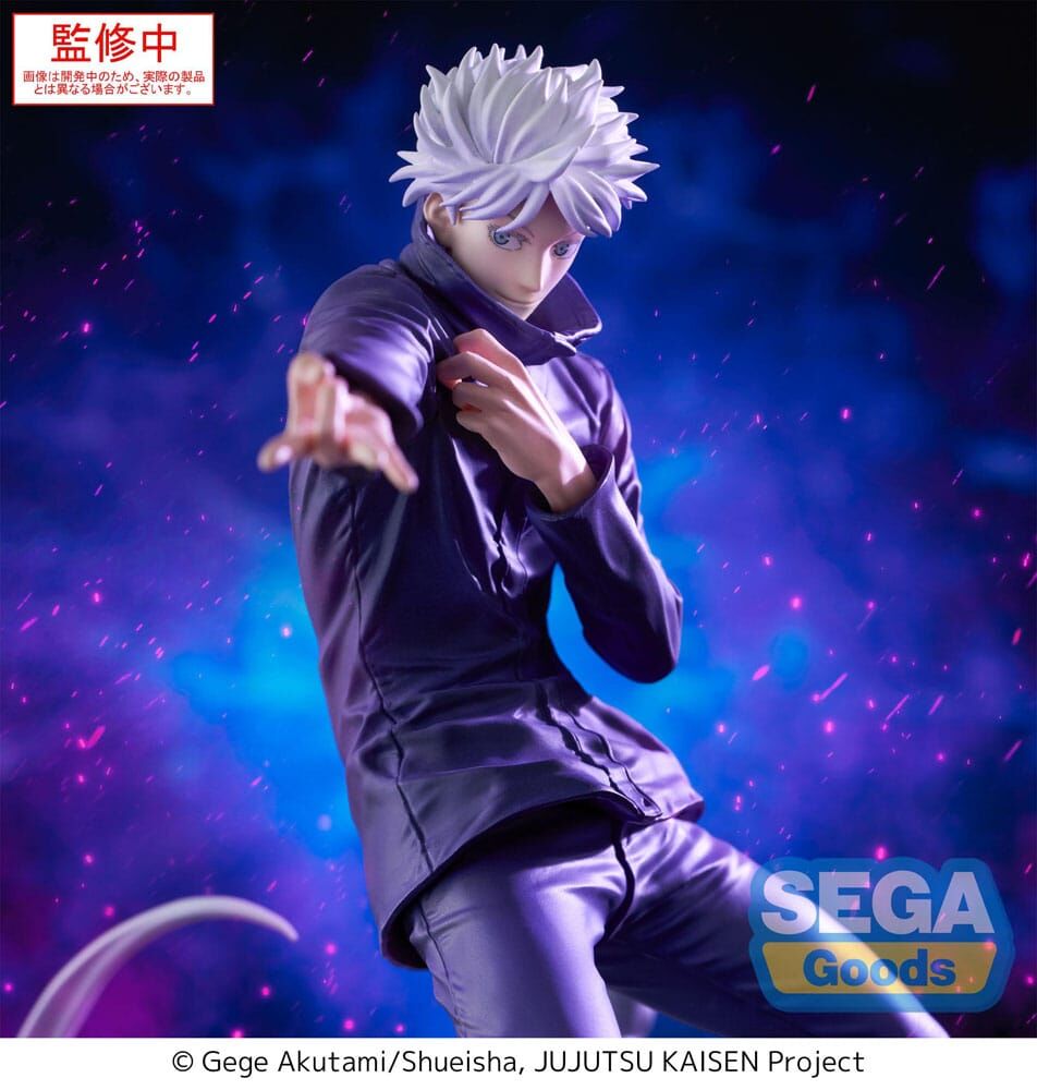 Figura Satoru Gojo Oco Roxo Luminasta Jujutsu Kaisen 21cm