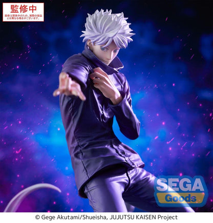 Figura Satoru Gojo Oco Roxo Luminasta Jujutsu Kaisen 21cm