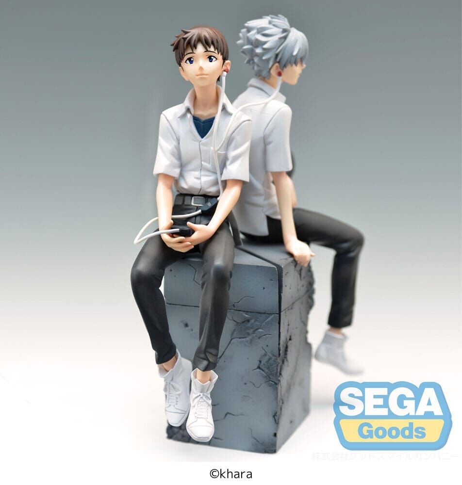 figure shinji & kaworu luminasta shinji version rebuild of evangelion 17cm