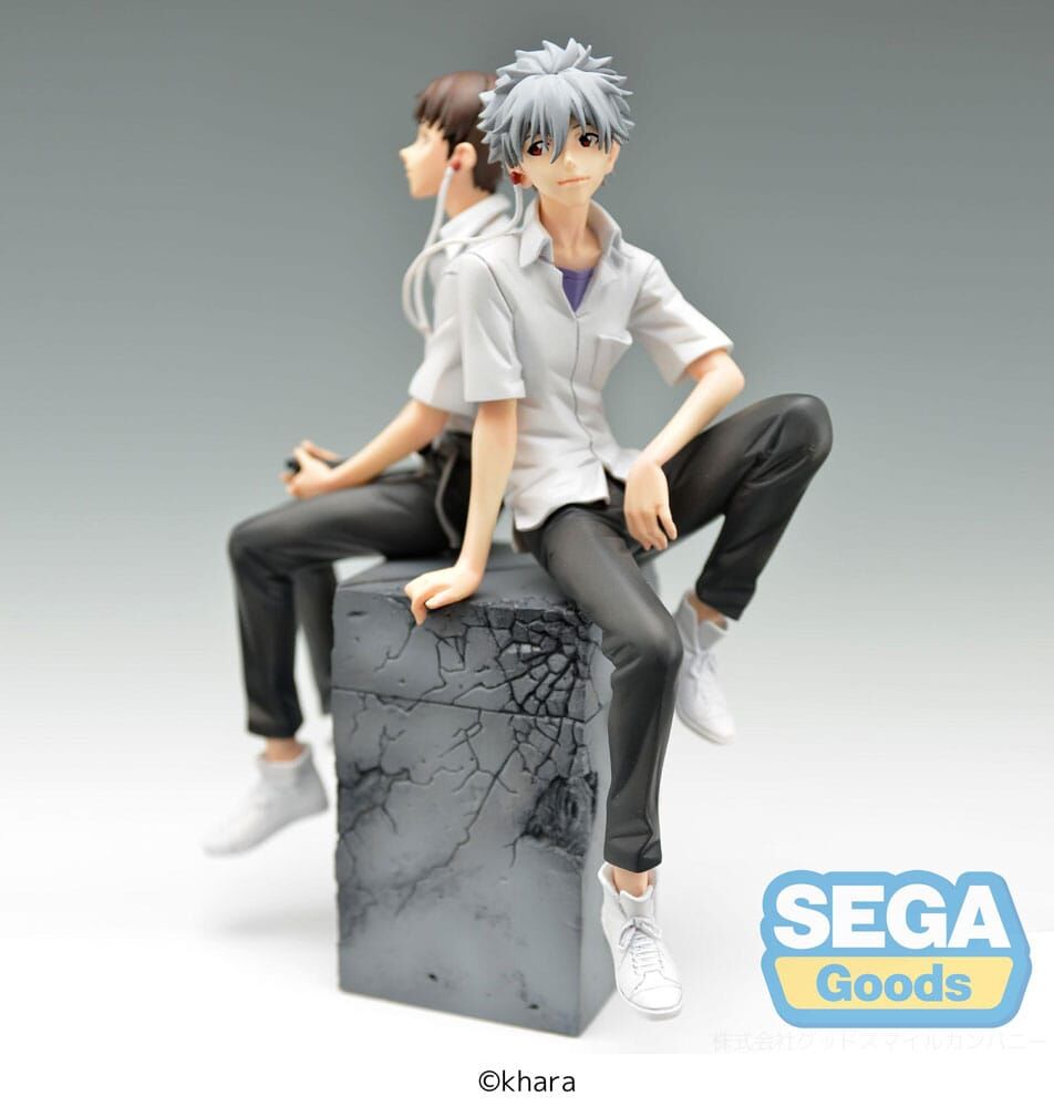 figure shinji & kaworu luminasta kaworu version rebuild of evangelion 17cm
