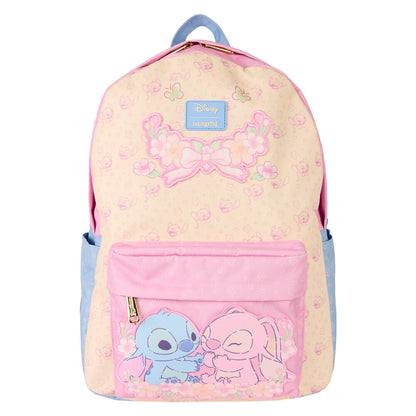 stitch & angel stitch disney loungefly nylon backpack 43cm