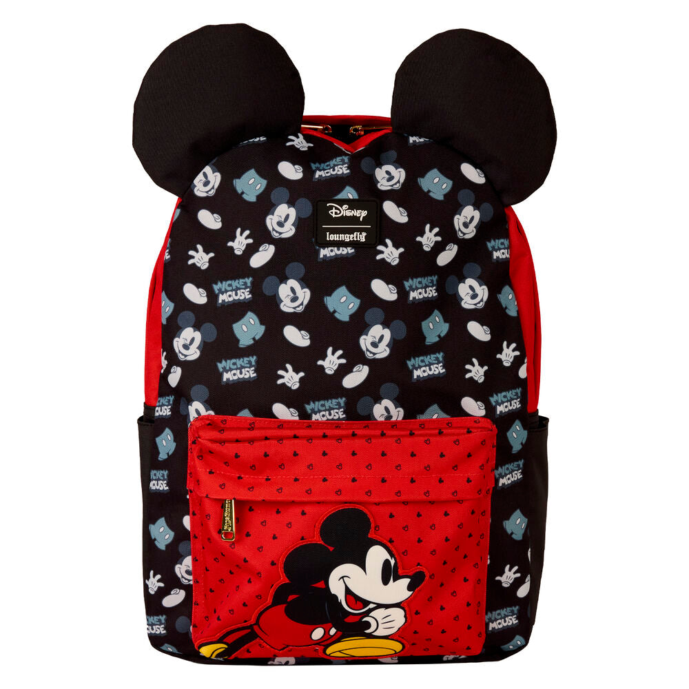 mickey disney loungefly nylon backpack 43cm