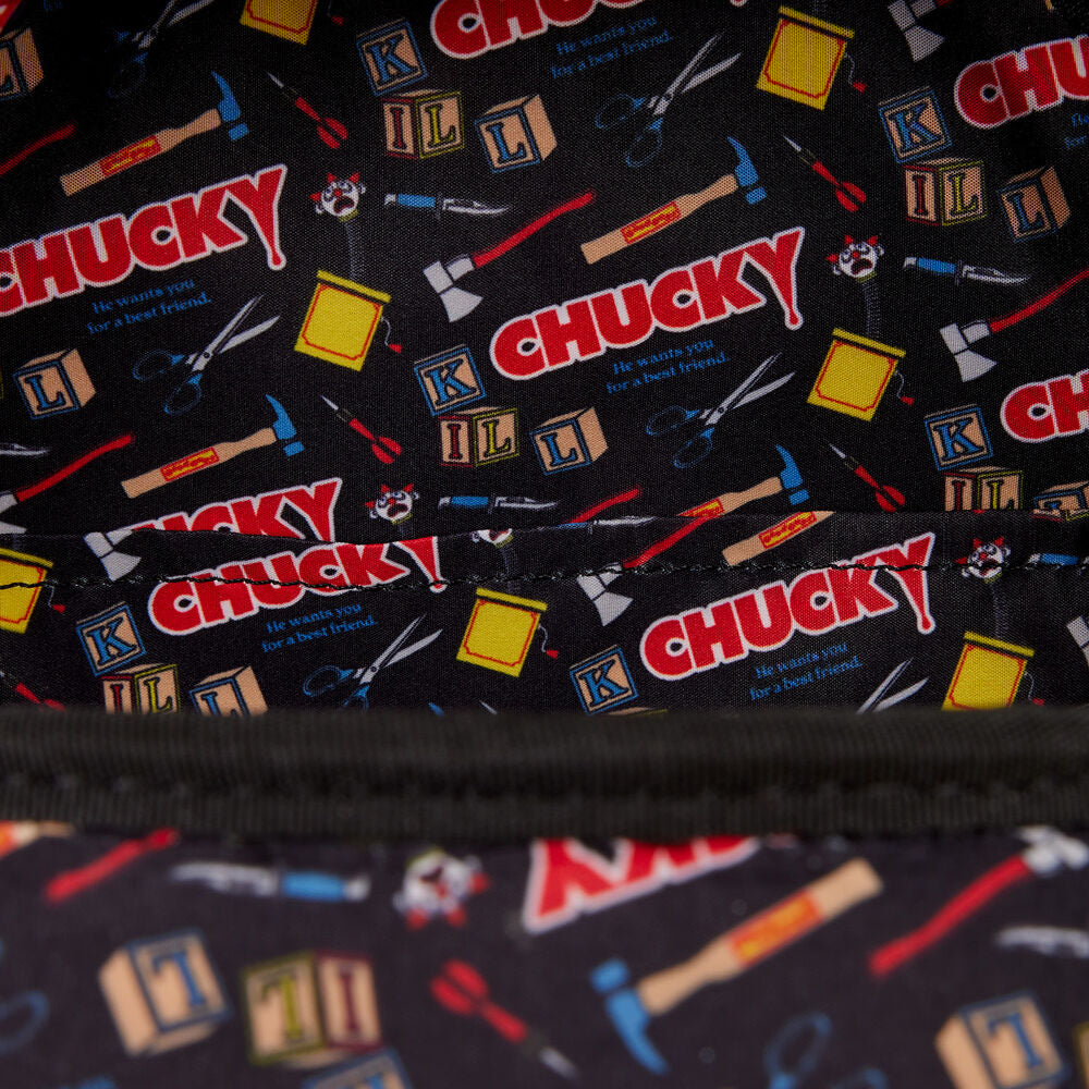 Mochila Chucky Loungefly de 26 cm