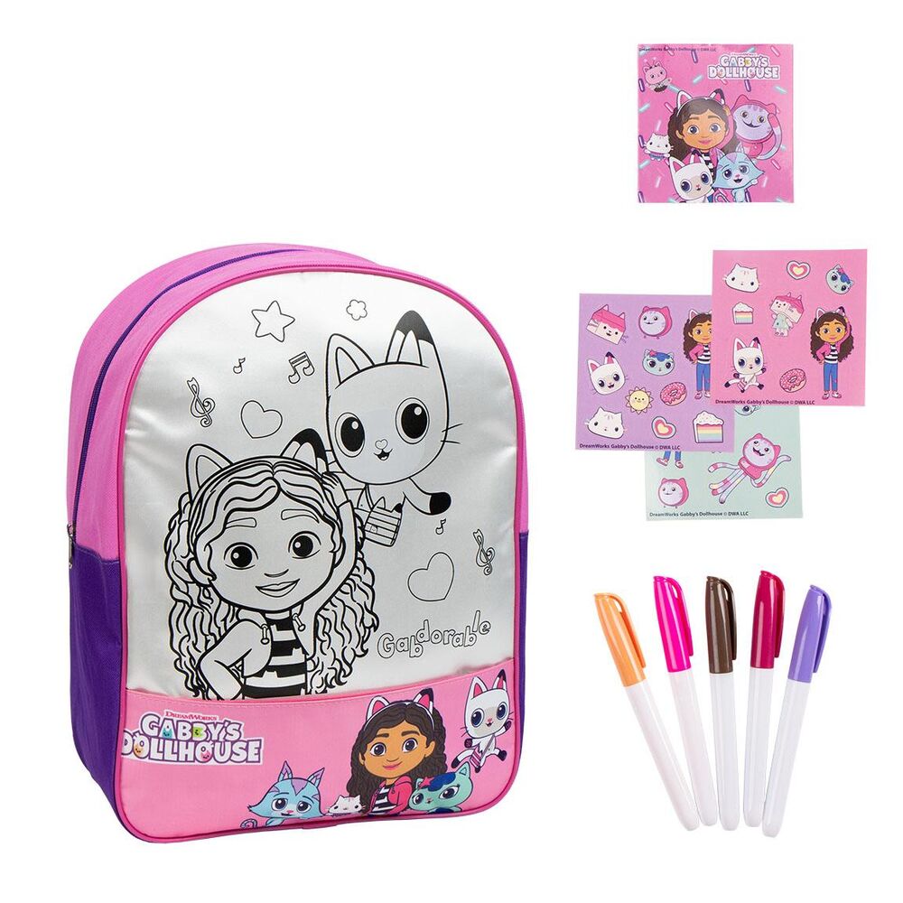 gabby's dollhouse diy backpack set