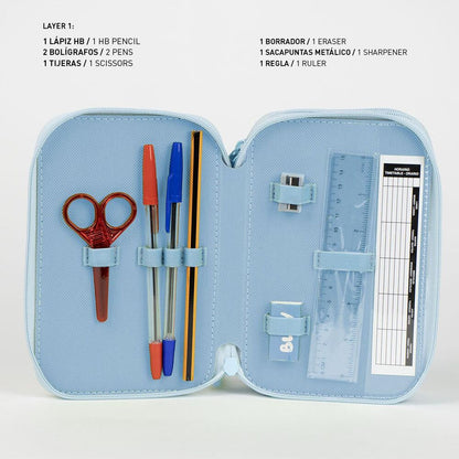 Bluey triple pencil case