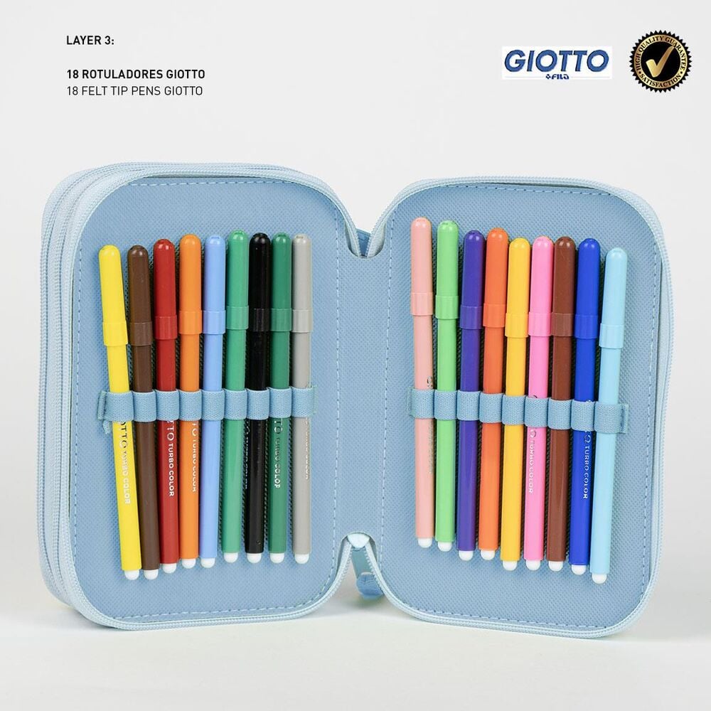 Bluey triple pencil case