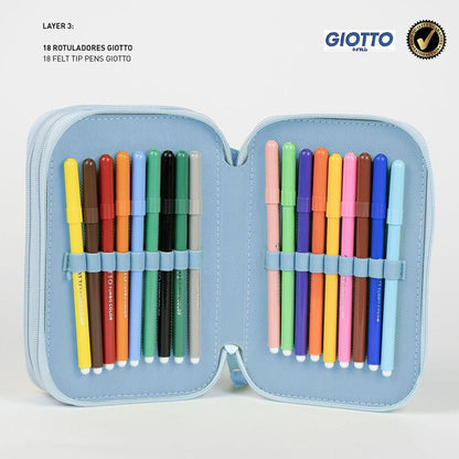 Bluey triple pencil case