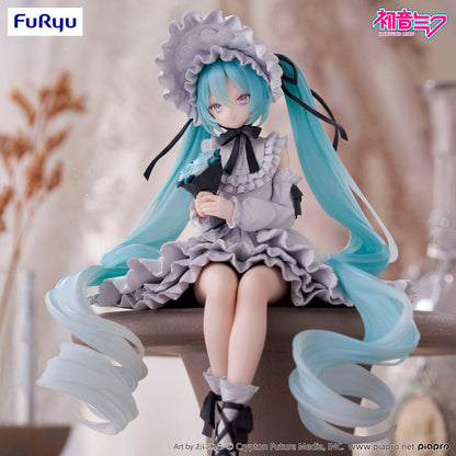 Statuetta ferma spaghetti stile bambola vintage Hatsune Miku 15cm