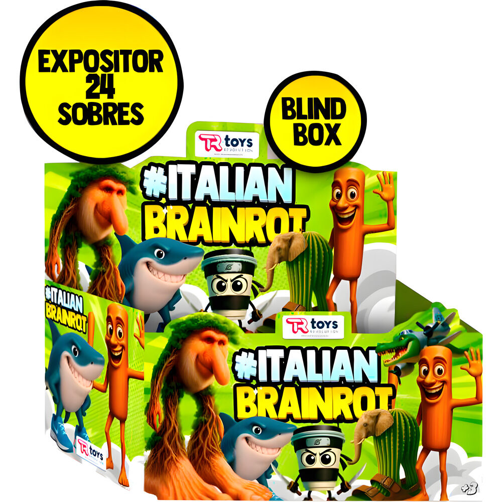 Figure + 3 Assorted Italian Brainrot Collectible Cards