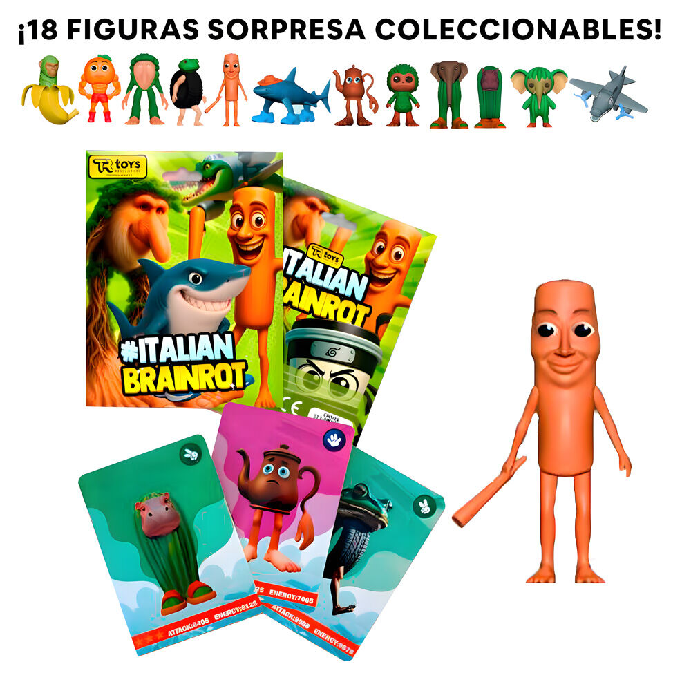 figure  3 assorted italian brainrot collectible cards