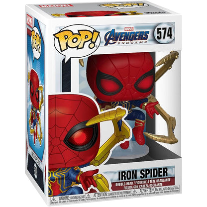 Statuetta POP Marvel Avengers Endgame Iron Spider con Guanto Nano