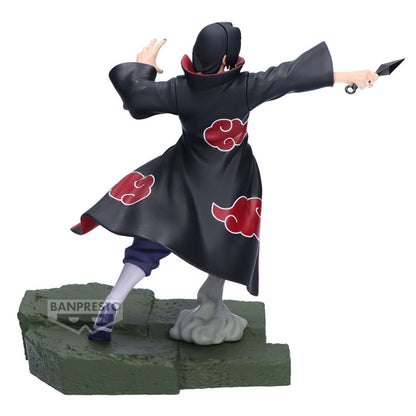 Figura de Itachi Uchiha em Batalha Combinada de Naruto Shippuden 16cm