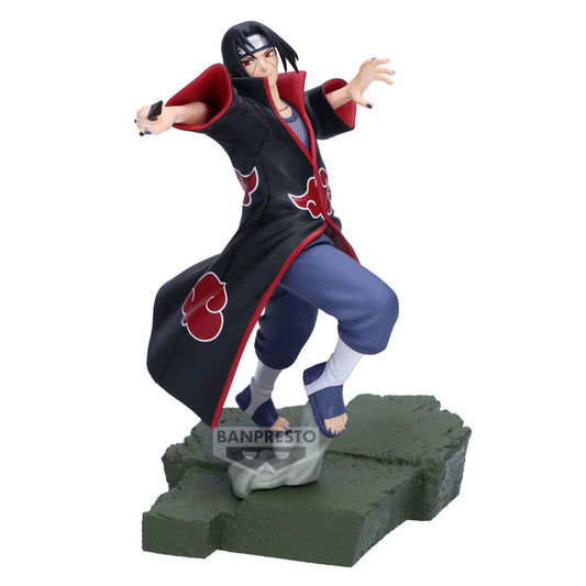 Figura de Itachi Uchiha em Batalha Combinada de Naruto Shippuden 16cm