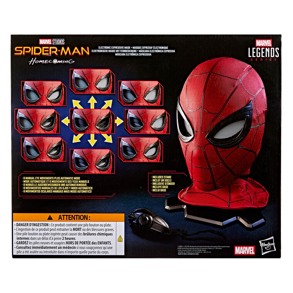 Maska elektroniczna Spider Man: Homecoming Seria Marvel Legends