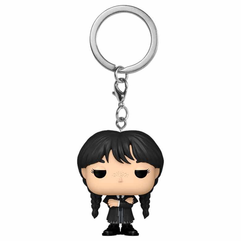 wednesday addams pocket pop keychain