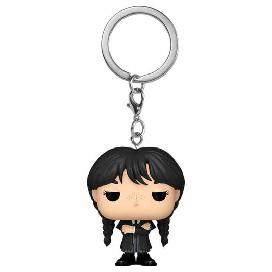 wednesday addams pocket pop keychain