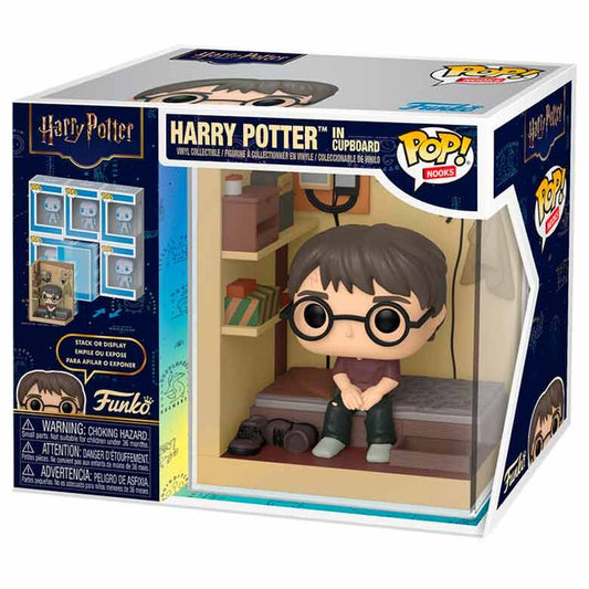pop figure nooks harry potter in cupboard