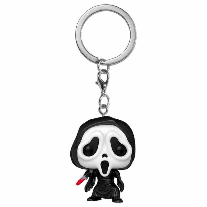 pocket pop ghost face keychain