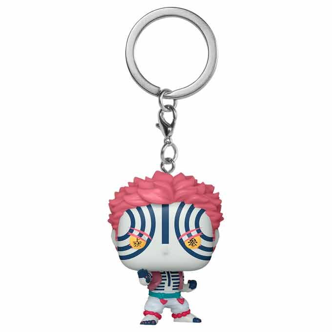 pocket pop keychain demon slayer kimetsu no yaiba akaza keychain
