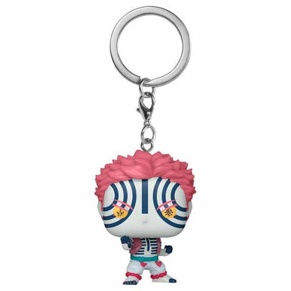 pocket pop keychain demon slayer kimetsu no yaiba akaza keychain