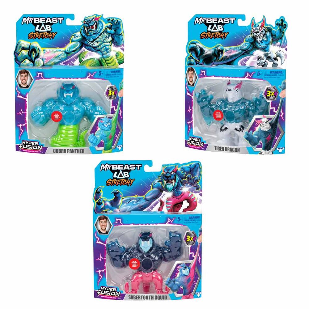 stretchy heroes mr beast lab figure assortment