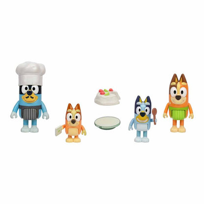 Blister 4 figures Lets Play Chet Bluey