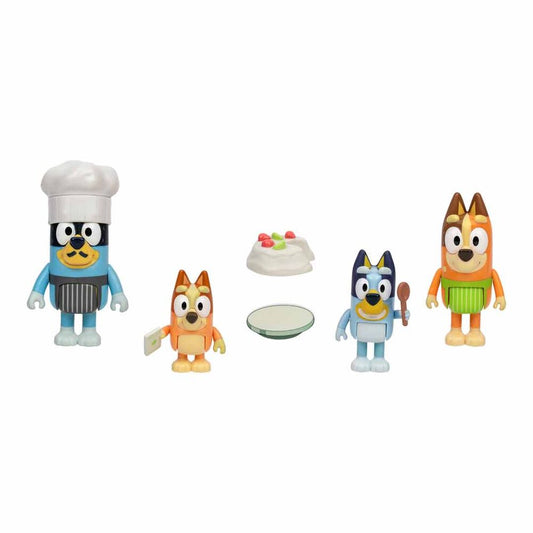 Blister 4 figures Lets Play Chet Bluey