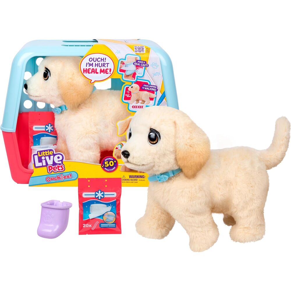 Cooper il Retriever Ouchies Peluche Cane Little Live Pets