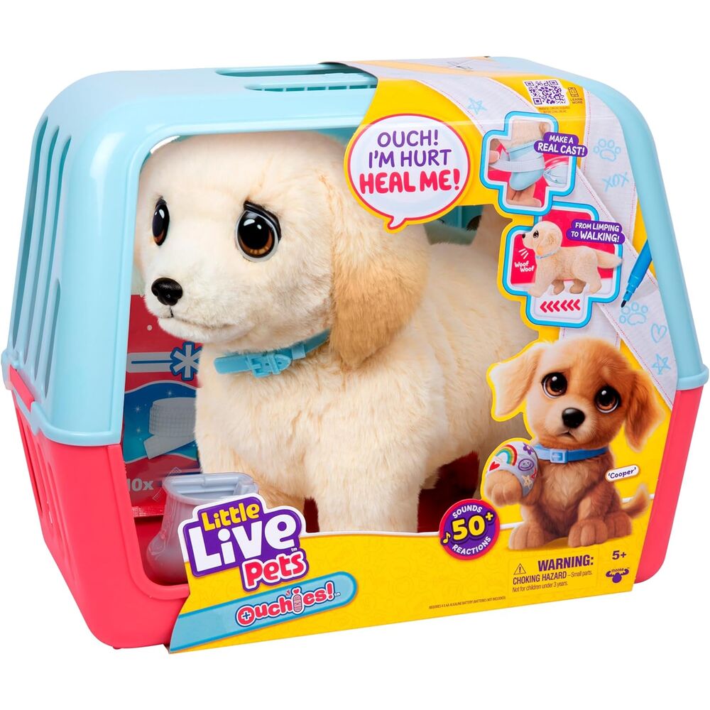 cooper the retriever ouchies dog plush toy little live pets