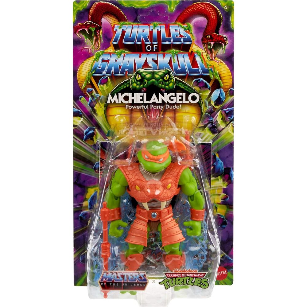 Figurka Michała Anioła Żółwie z Grayskull Władcy Wszechświata 14 cm
