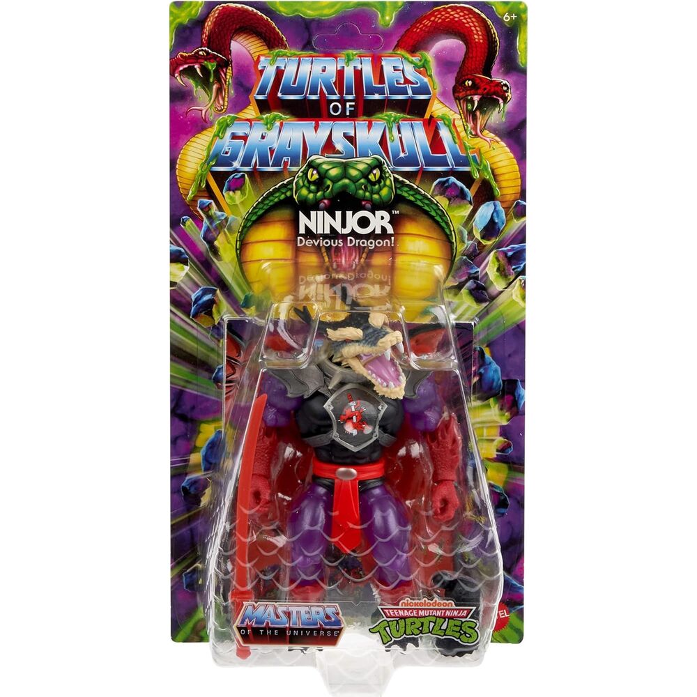 Zmutowane Żółwie Ninjor z Grayskull Masters of the Universe Figurka 14 cm