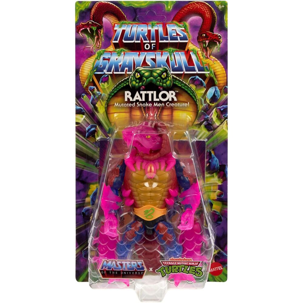 Figurka Żółwie Rattlor z Grayskull Masters of the Universe 14 cm