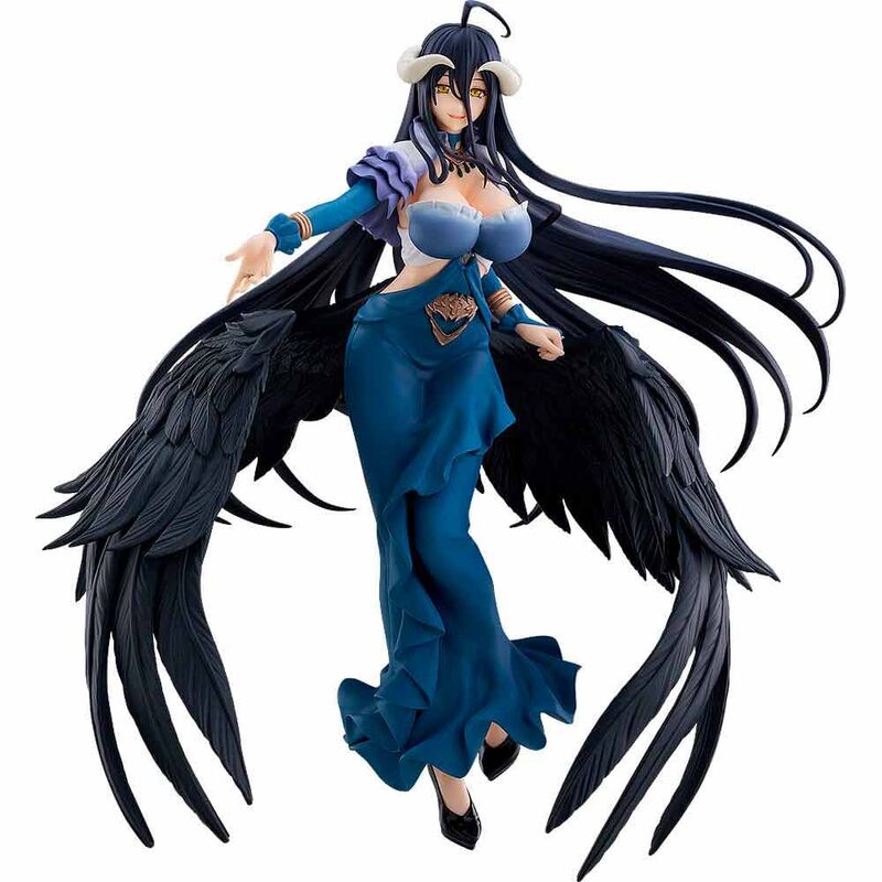 parade pop up figure albedo jet black dress overlord 25cm