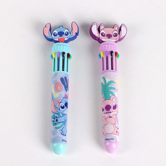 Różne kolorowe długopisy Stitch Disney