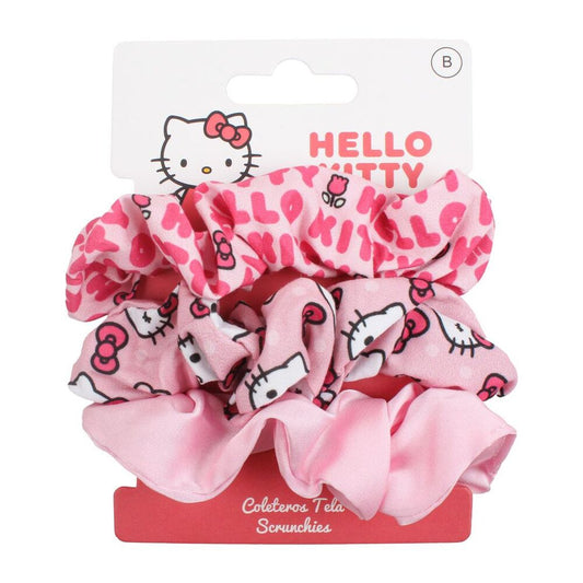 blister of 3 hello kitty scrunchies