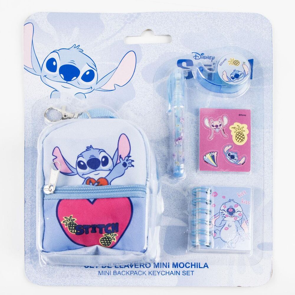 Disney Stitch Mini Backpack Stationery Set